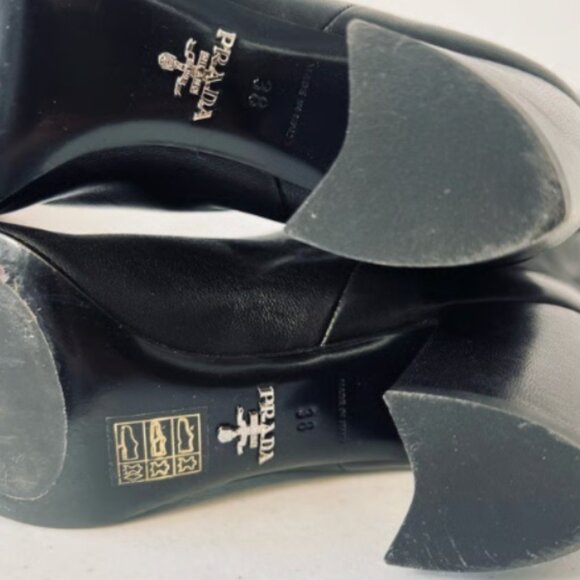 PRADA Authentic Buttery Soft Calf High Leather Boots 38 - Picture 8 of 8